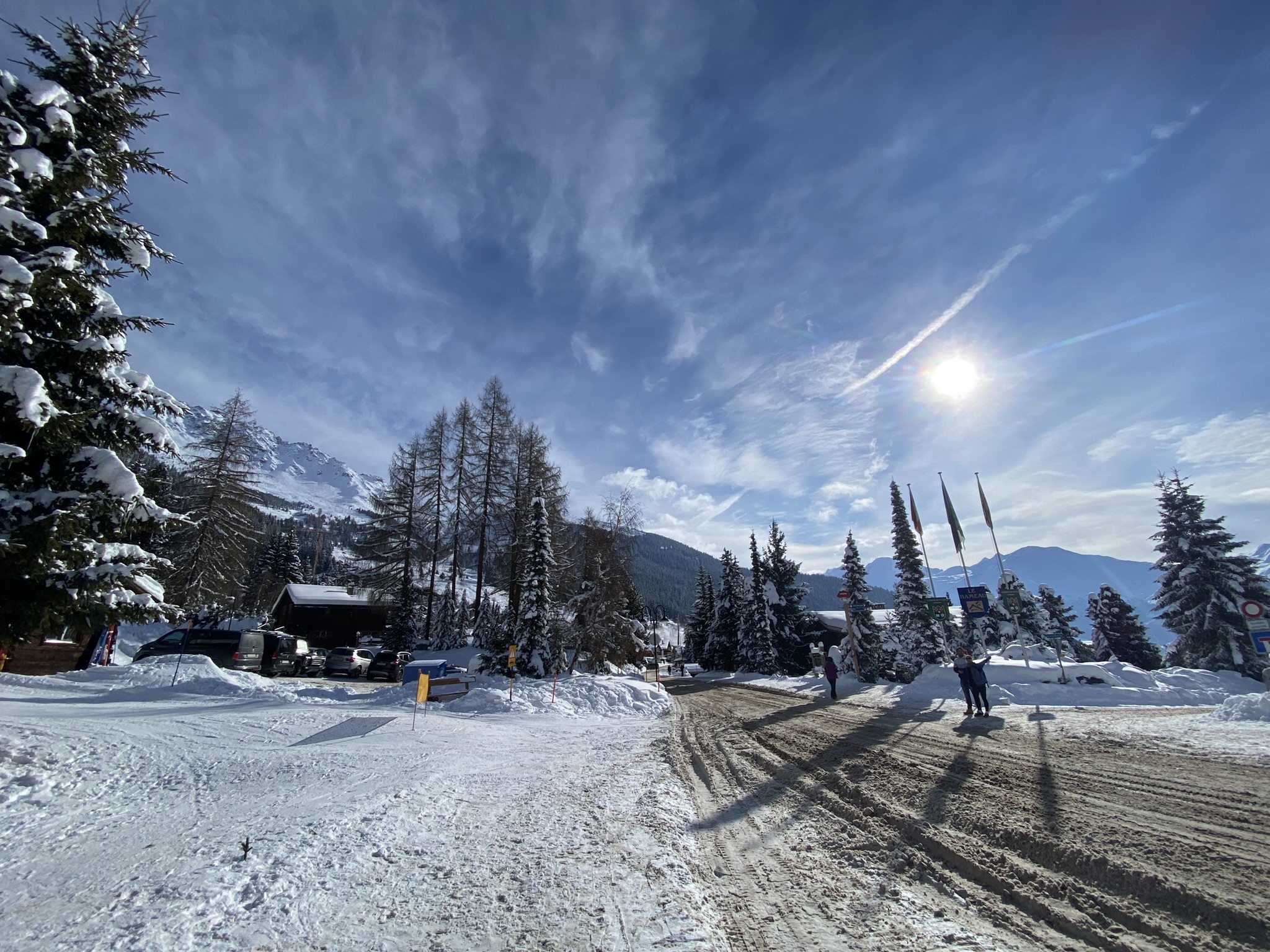 Accès au chalet en hiver